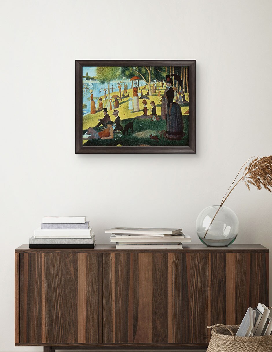 Cuadro decorativo Seurat – Tarde de domingo en la isla de Portfolio Arts Group técnica mixta 4