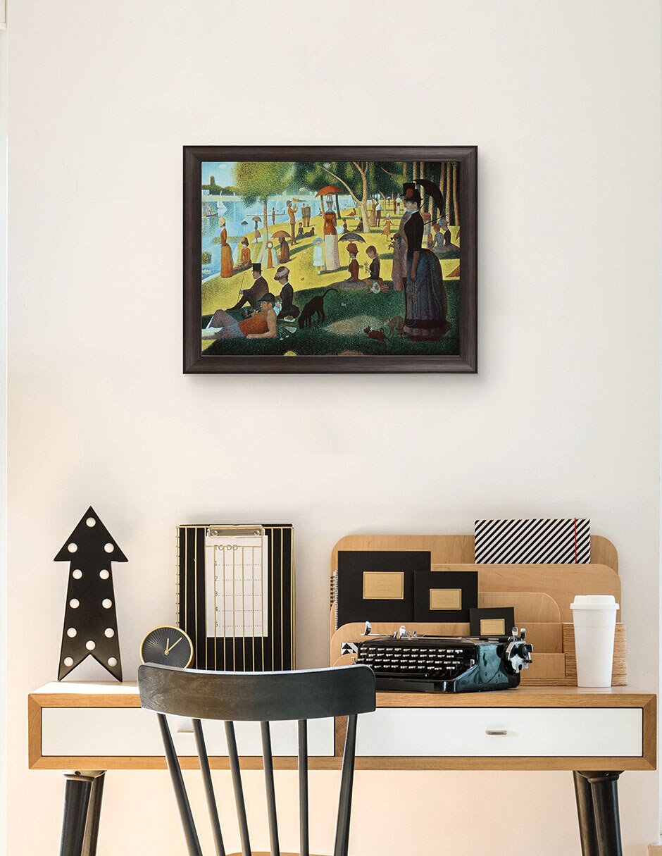 Cuadro decorativo Seurat – Tarde de domingo en la isla de Portfolio Arts Group técnica mixta 5
