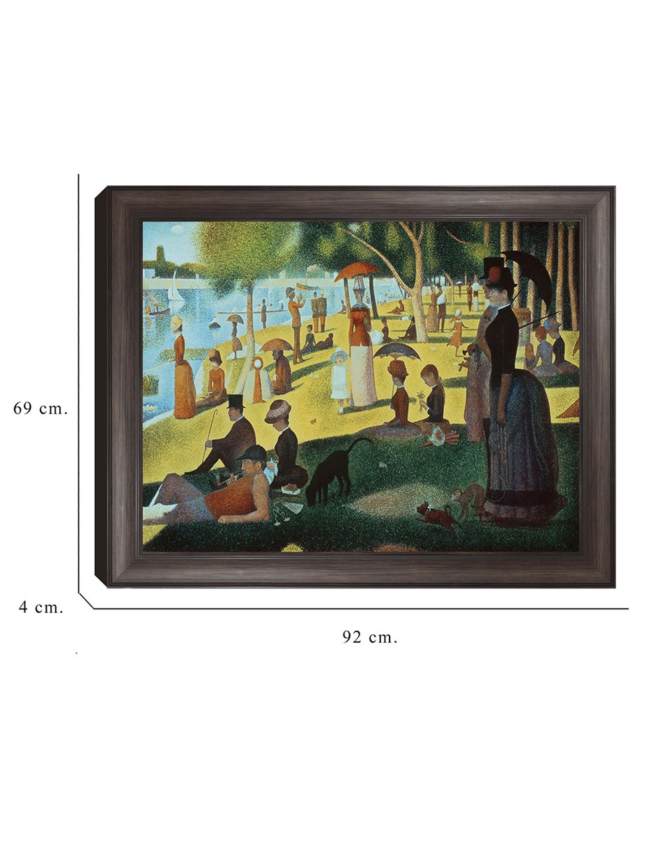 Cuadro decorativo Seurat – Tarde de domingo en la isla de Portfolio Arts Group técnica mixta 6