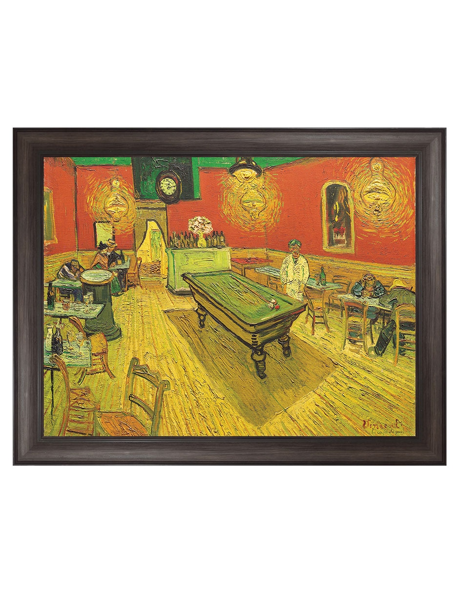 Cuadro decorativo Café nocturno con mesa de billar de Portfolio Arts Group técnica mixta