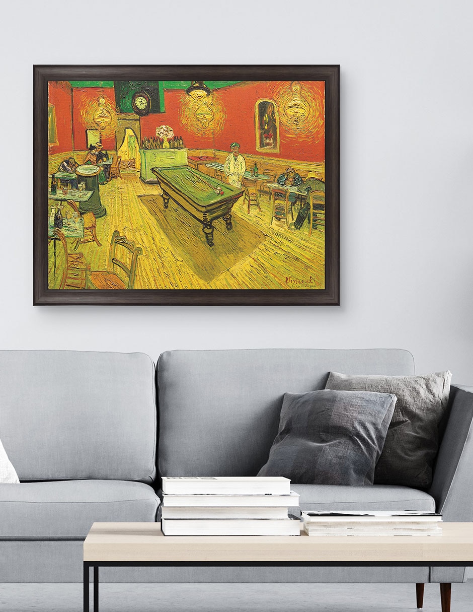 Cuadro decorativo Café nocturno con mesa de billar de Portfolio Arts Group técnica mixta 2