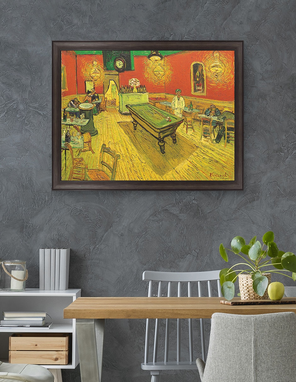 Cuadro decorativo Café nocturno con mesa de billar de Portfolio Arts Group técnica mixta 4