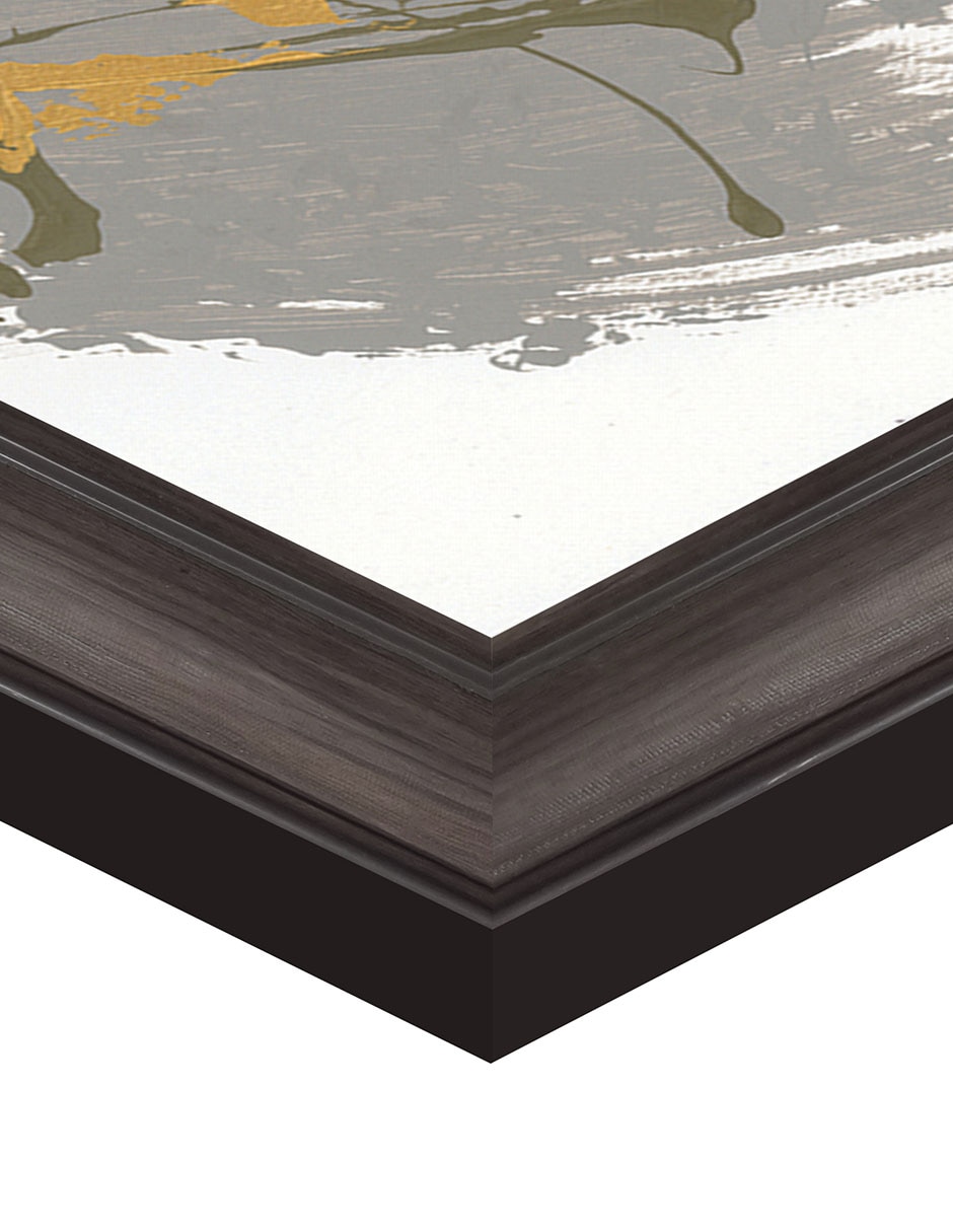 Cuadro decorativo Negro y dorado 1 de Dan Houston técnica mixta 6