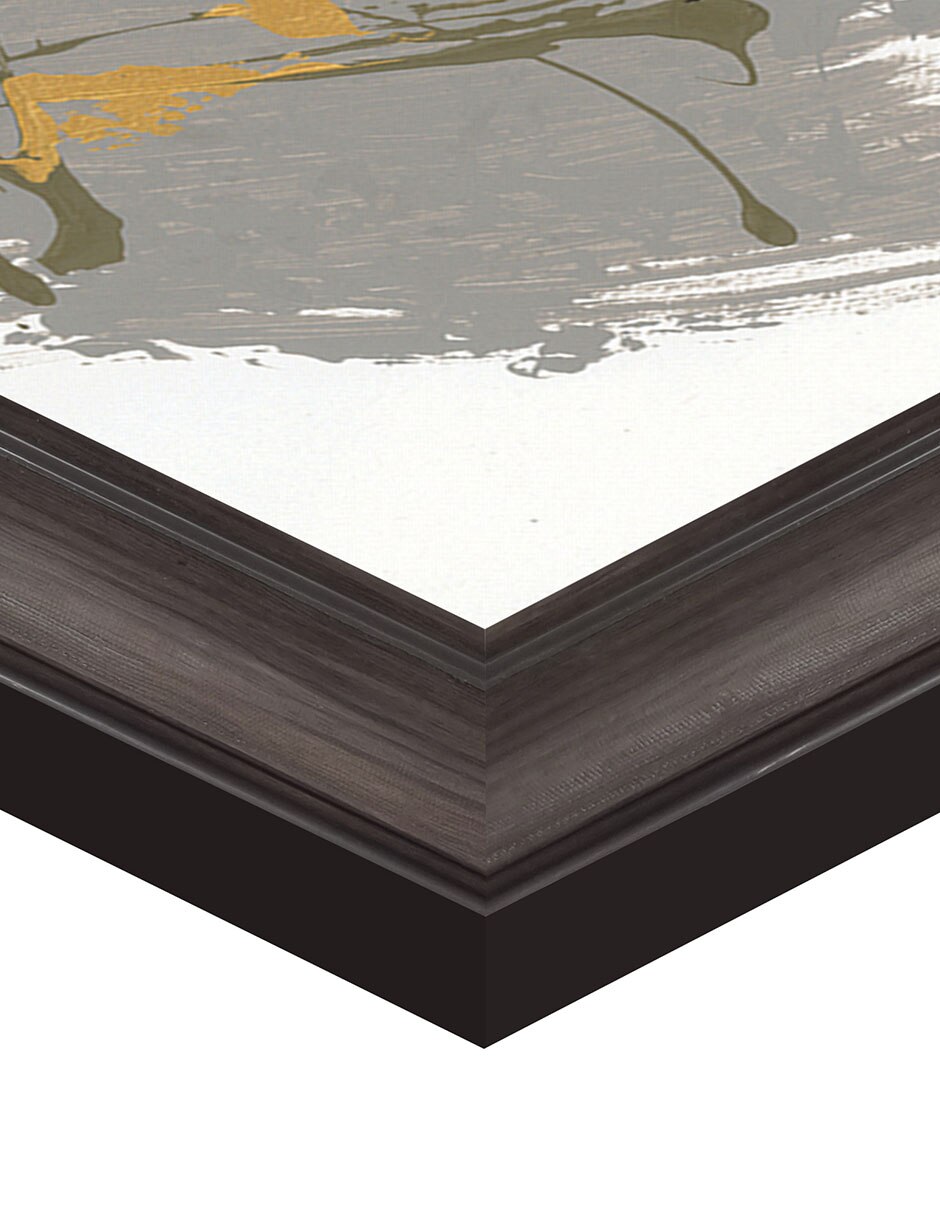 Cuadro decorativo Negro y dorado 1 de Dan Houston técnica mixta 5