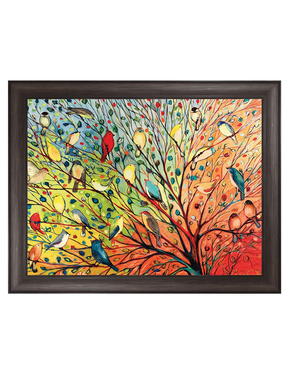 Cuadro decorativo 27 aves de Jennifer Lommers técnica mixta Cuadro decorativo 27 aves de Jennifer Lommers técnica mixta