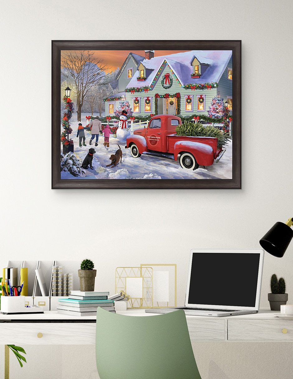 Cuadro decorativo Dos tórtolas de Grateful Licensing Studio técnica mixta 4