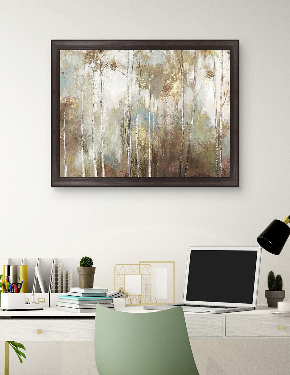 Cuadro decorativo Abedul fino III de Allison Pearce técnica mixta 3