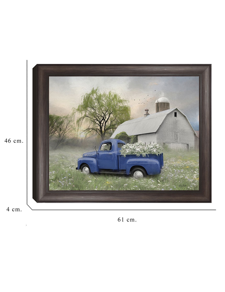 Cuadro decorativo Primavera de antaño de Lori Deiter técnica mixta 6