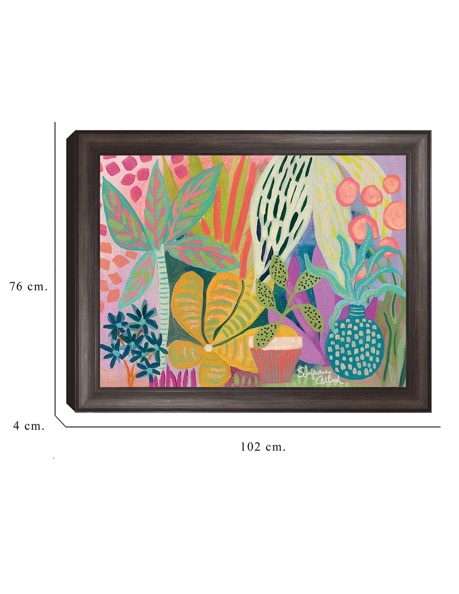 Cuadro decorativo Paraíso de palmeras de Suzanne Allard técnica mixta 2