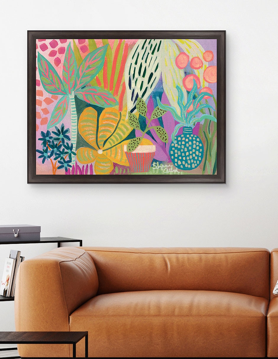 Cuadro decorativo Paraíso de palmeras de Suzanne Allard técnica mixta 5