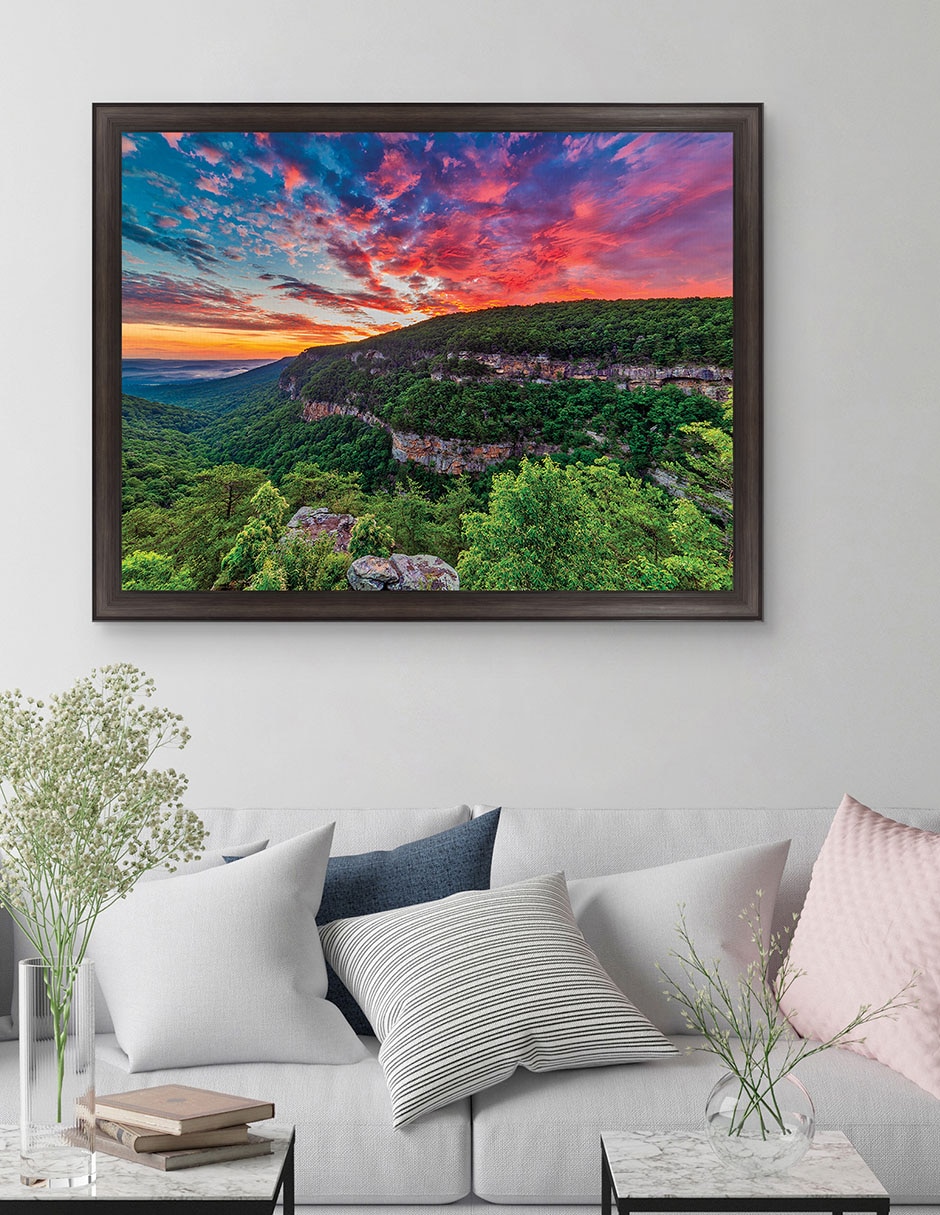 Cuadro decorativo Amanecer en Cloudland Canyon de Andy Crawford técnica mixta 2