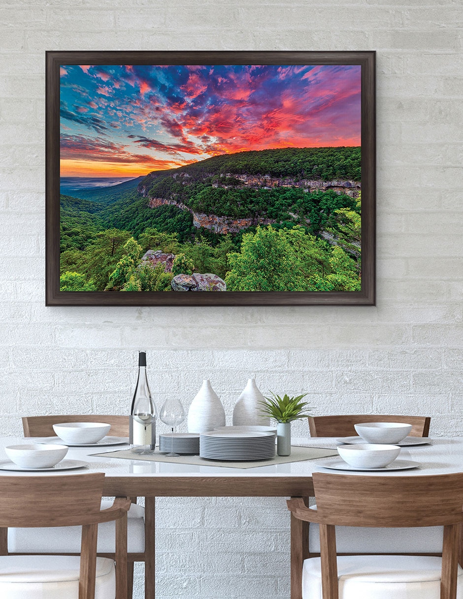 Cuadro decorativo Amanecer en Cloudland Canyon de Andy Crawford técnica mixta 3