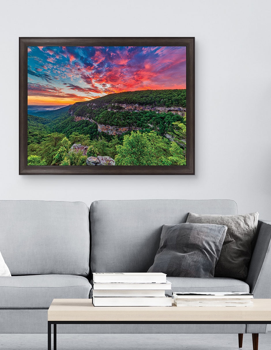 Cuadro decorativo Amanecer en Cloudland Canyon de Andy Crawford técnica mixta 3