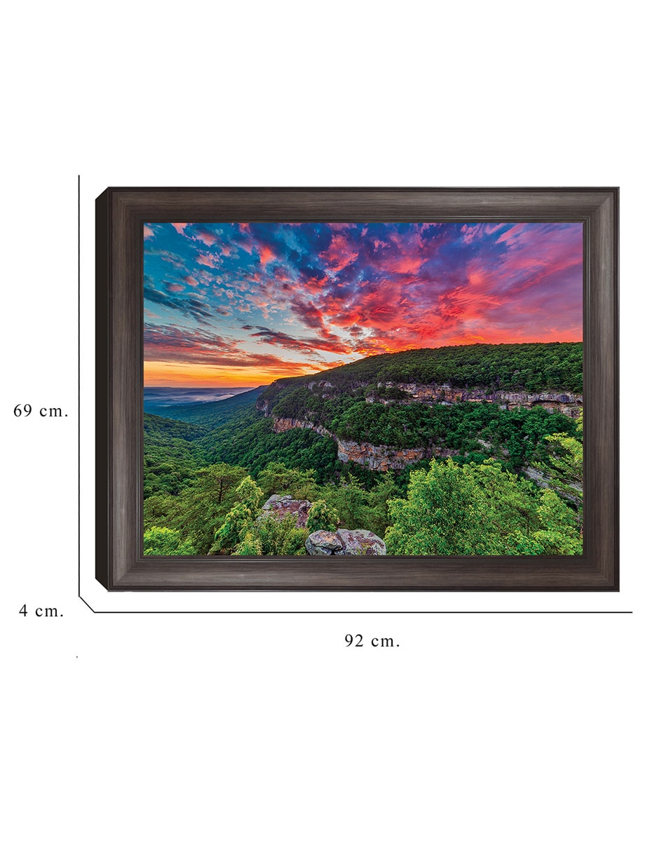 Cuadro decorativo Amanecer en Cloudland Canyon de Andy Crawford técnica mixta 2