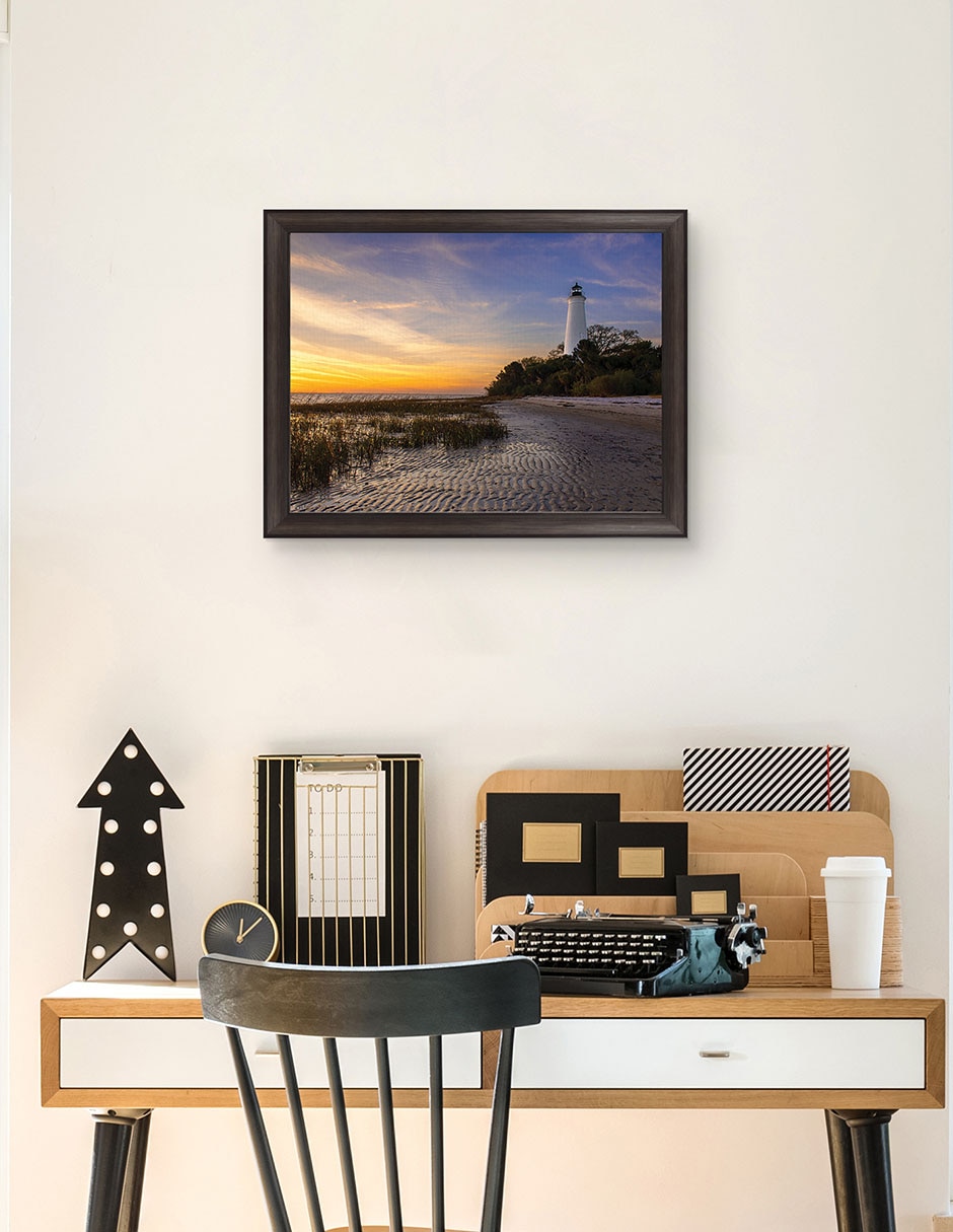 Cuadro decorativo Atardecer en el faro St Marks de Andy Crawford técnica mixta 5