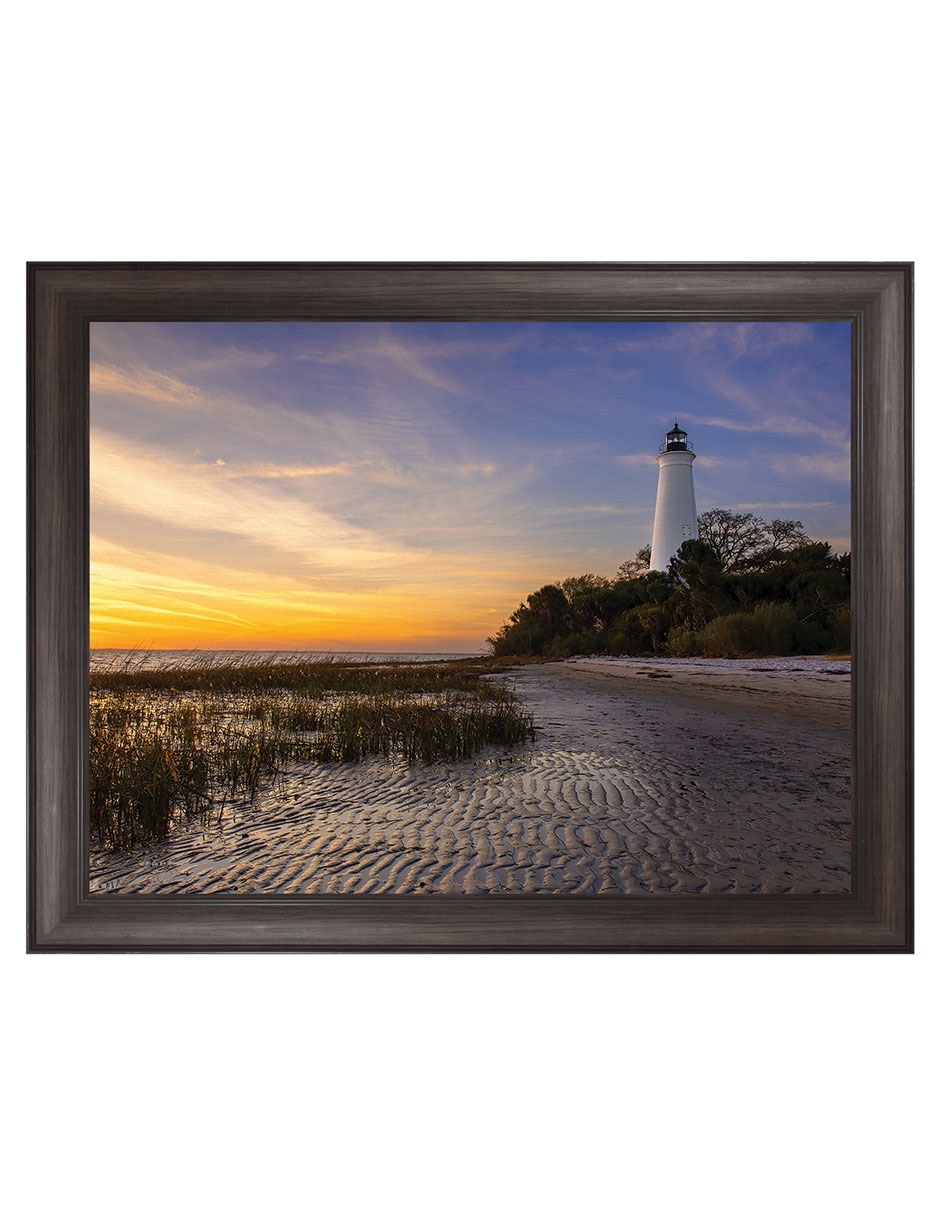 Cuadro decorativo Atardecer en el faro St Marks de Andy Crawford técnica mixta