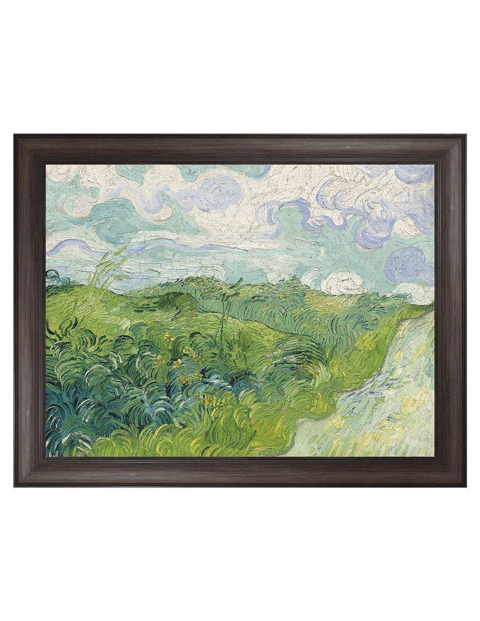 Cuadro decorativo Campos de trigo verde, Auvers (1890) de Vincent van Gogh técnica mixta Cuadro decorativo Campos de trigo verde, Auvers (1890) de Vincent van Gogh técnica mixta