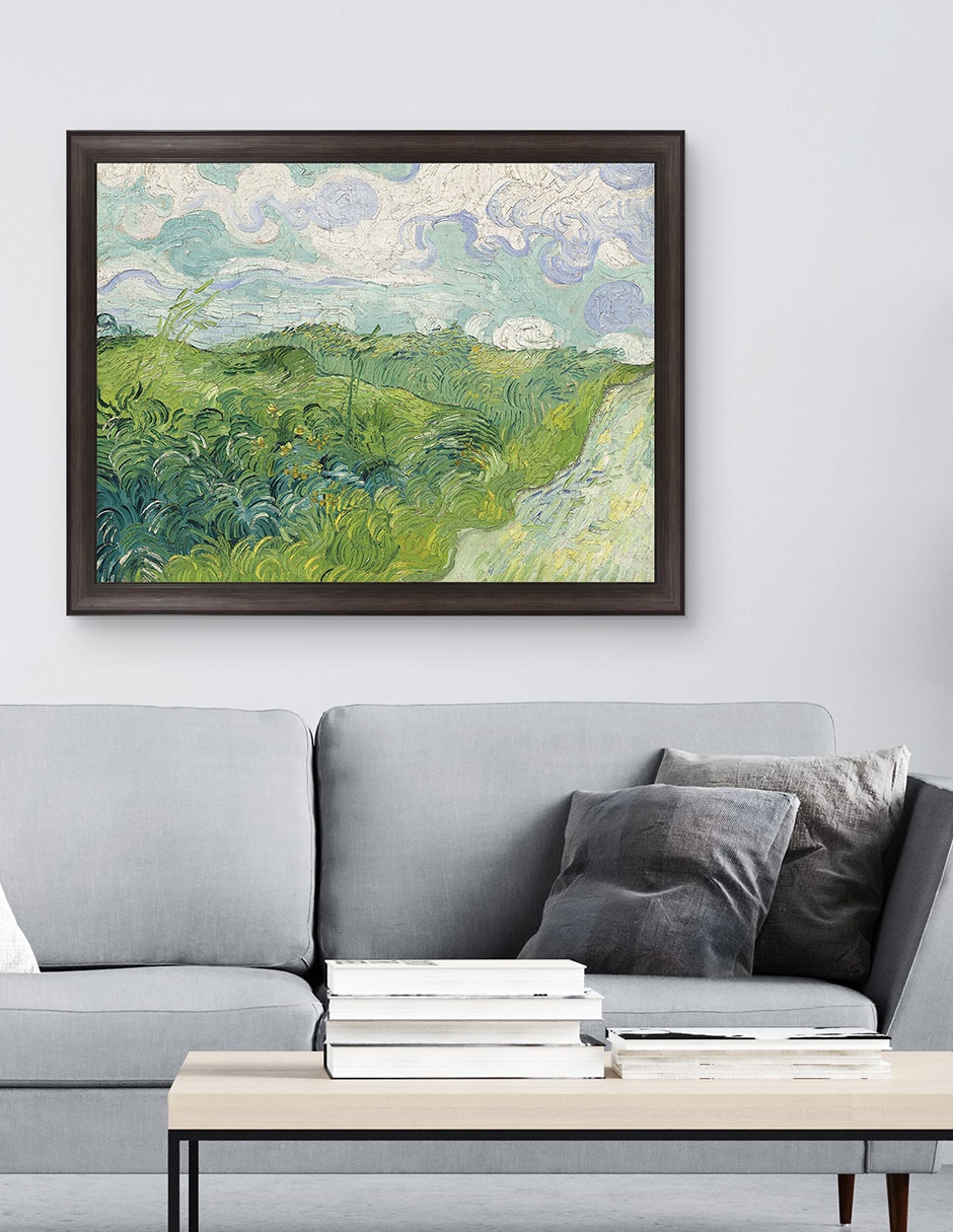 Cuadro decorativo Campos de trigo verde, Auvers (1890) de Vincent van Gogh técnica mixta 2