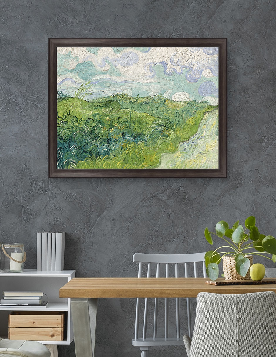 Cuadro decorativo Campos de trigo verde, Auvers (1890) de Vincent van Gogh técnica mixta 4