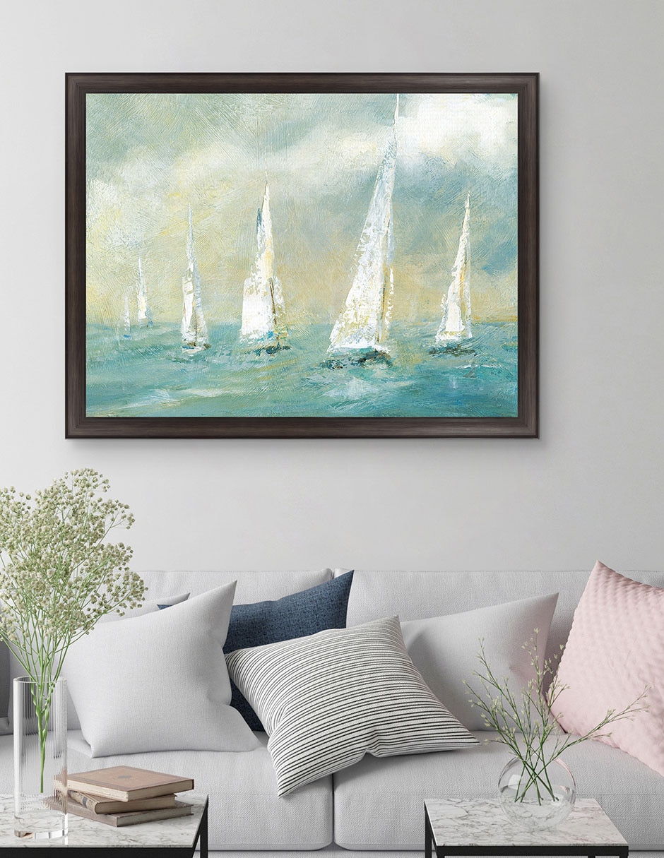 Cuadro decorativo Brisa marina de Carol Robinson técnica mixta 3