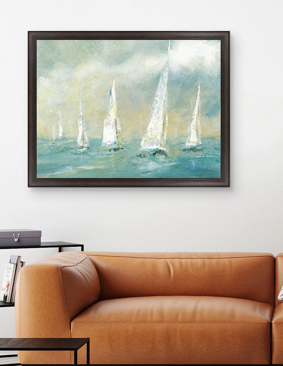 Cuadro decorativo Brisa marina de Carol Robinson técnica mixta 5