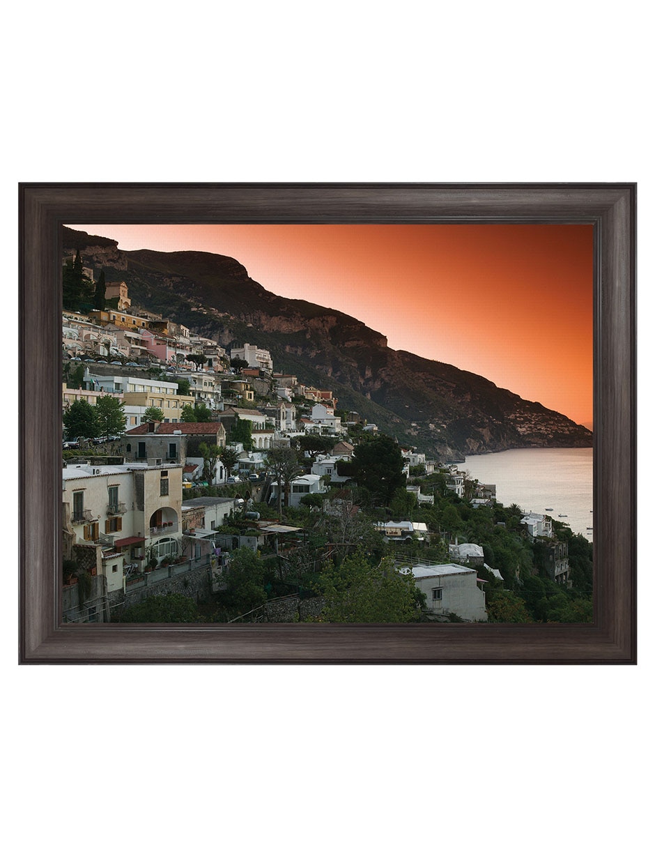 Cuadro decorativo Pueblo en la ladera de Campania de Panoramic Images técnica mixta Cuadro decorativo Pueblo en la ladera de Campania de Panoramic Images técnica mixta