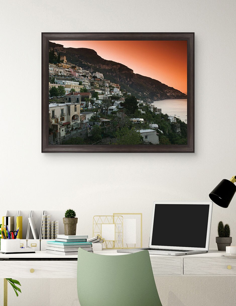Cuadro decorativo Pueblo en la ladera de Campania de Panoramic Images técnica mixta 3