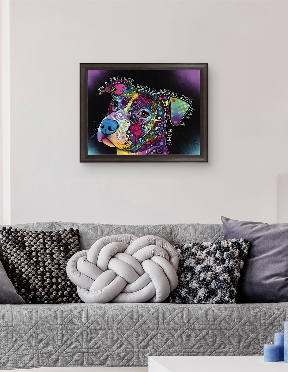 Cuadro decorativo En un mundo perfecto de Dean Russo técnica mixta 3