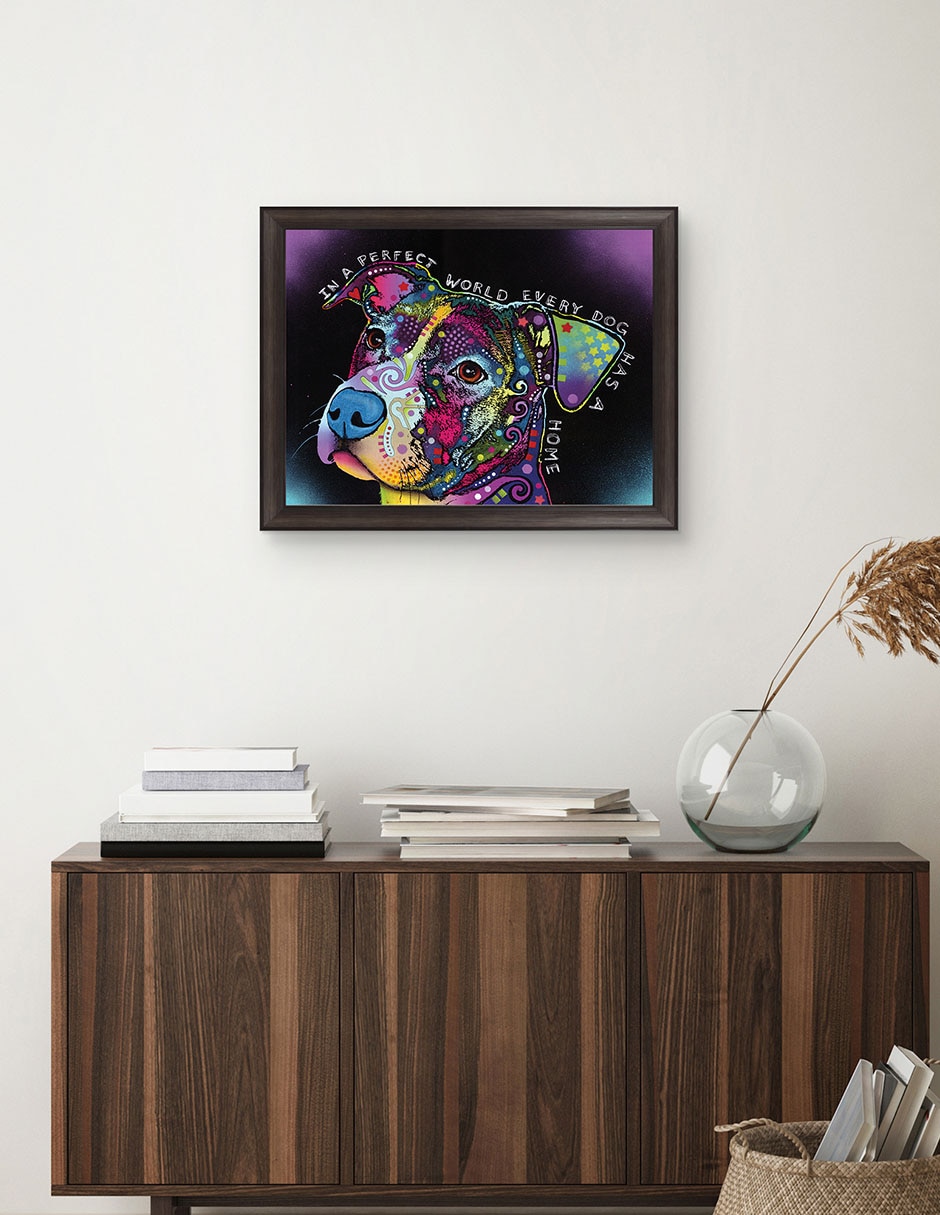 Cuadro decorativo En un mundo perfecto de Dean Russo técnica mixta 4