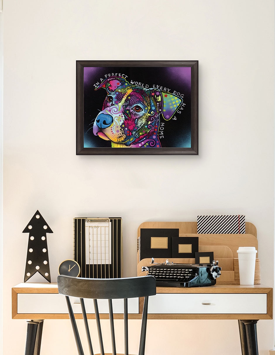 Cuadro decorativo En un mundo perfecto de Dean Russo técnica mixta 5
