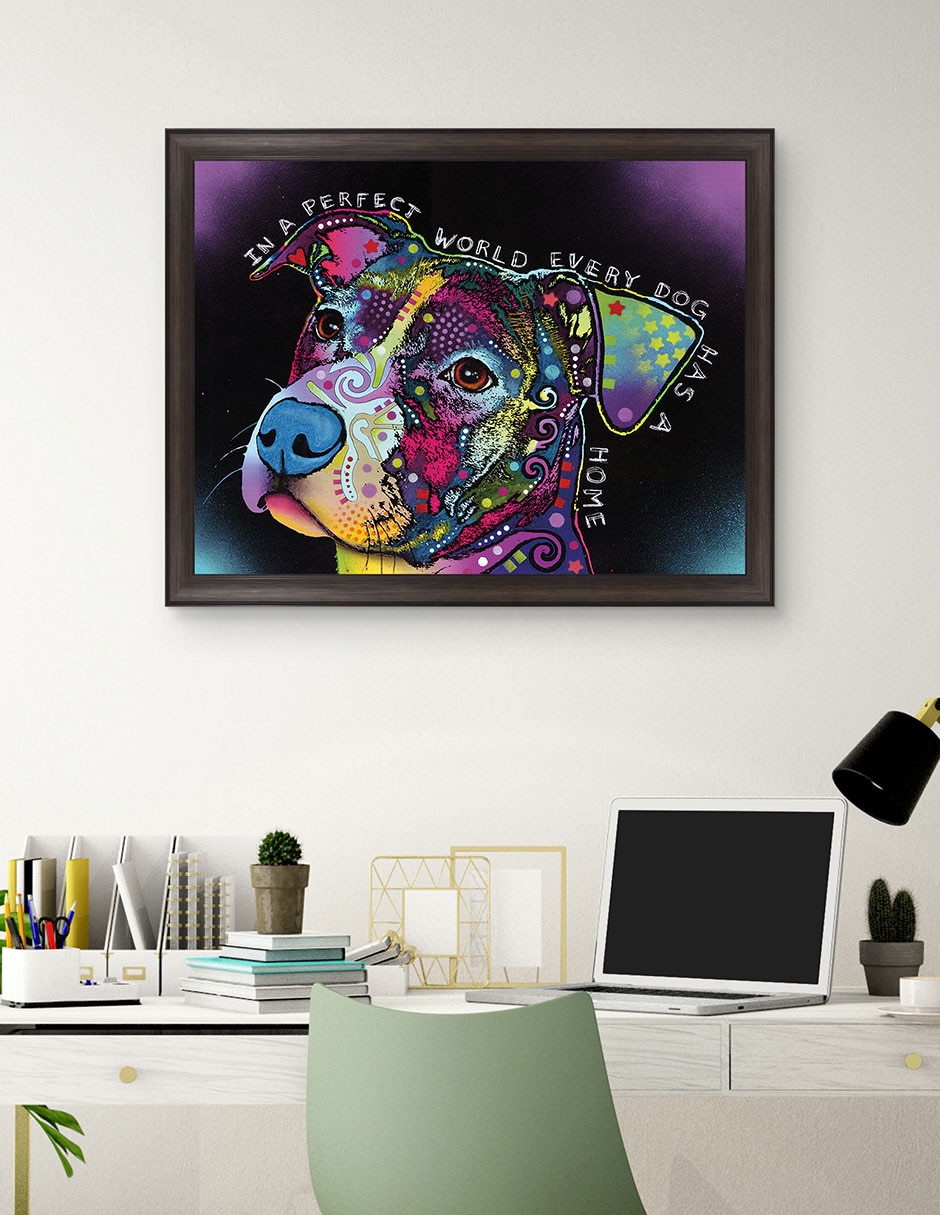 Cuadro decorativo En un mundo perfecto de Dean Russo técnica mixta 3