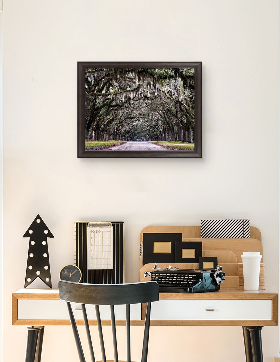 Cuadro decorativo Callejón Wormsloe de Andy Crawford técnica mixta 5