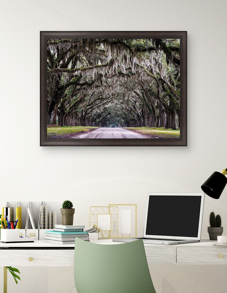 Cuadro decorativo Callejón Wormsloe de Andy Crawford técnica mixta 3