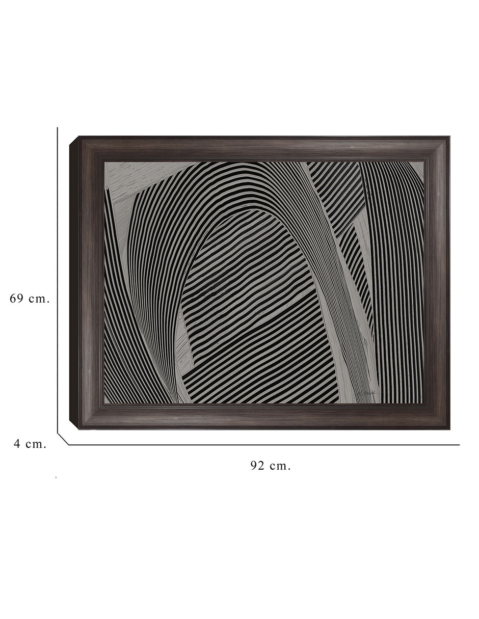 Cuadro decorativo Tejido gris I de Mike Schick técnica mixta 6