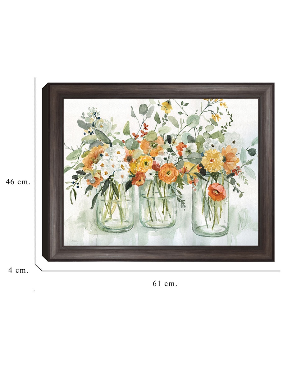 Cuadro decorativo Tres bellezas de Carol Robinson técnica mixta 2