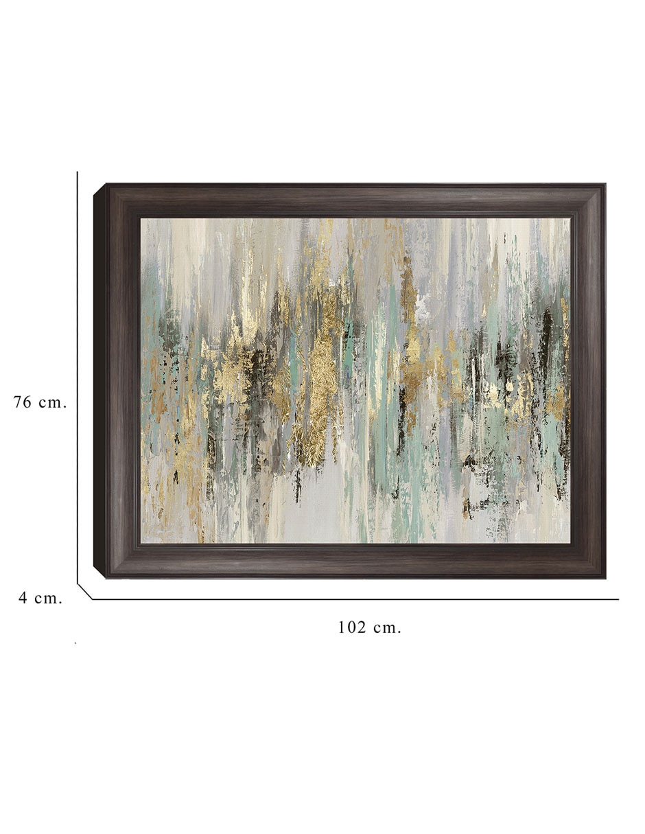 Cuadro decorativo Oro líquido I de Tom Reeves técnica mixta 2