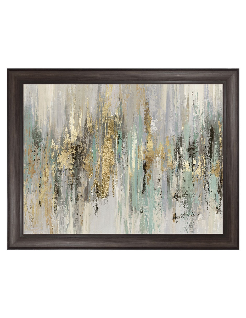 Cuadro decorativo Oro líquido I de Tom Reeves técnica mixta
