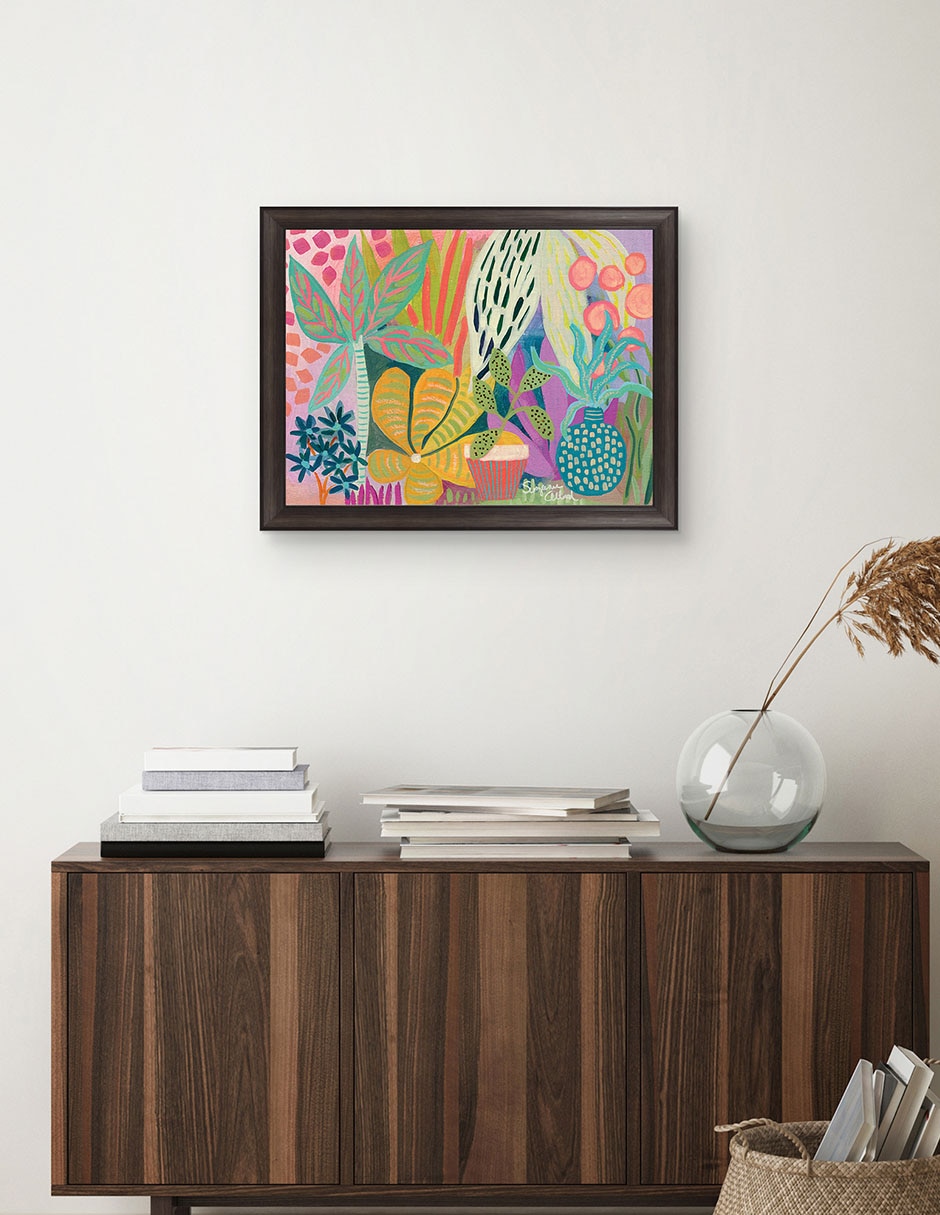 Cuadro decorativo Paraíso de palmeras de Suzanne Allard técnica mixta 3