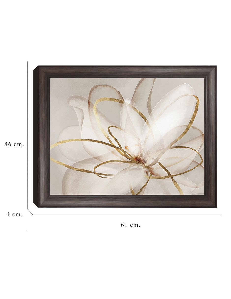 Cuadro decorativo Belleza transparente III de Eva Watts técnica mixta 2