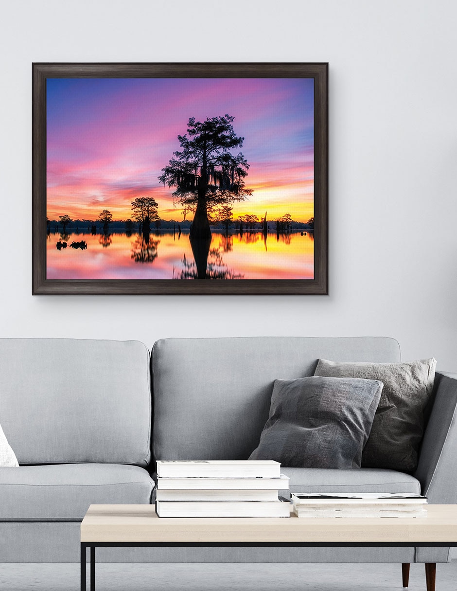 Cuadro decorativo Paisaje de sombras de Andy Crawford técnica mixta 3