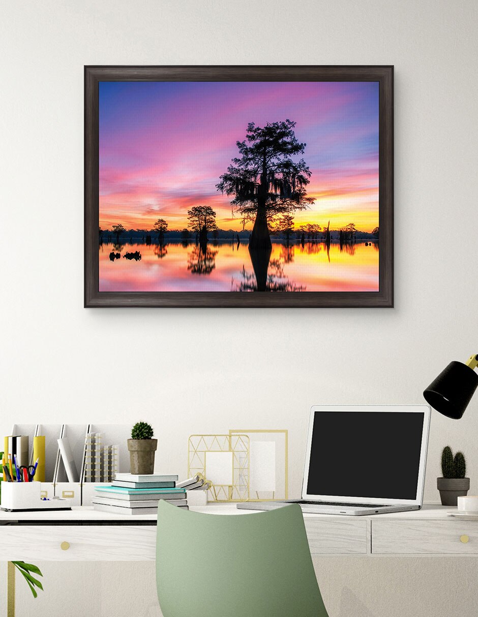 Cuadro decorativo Paisaje de sombras de Andy Crawford técnica mixta 4