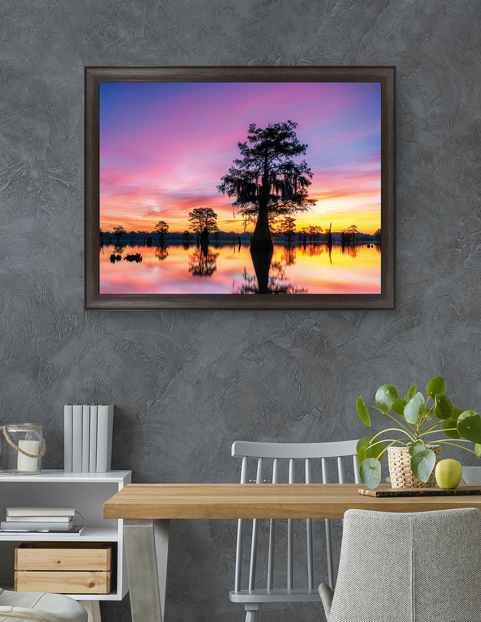 Cuadro decorativo Paisaje de sombras de Andy Crawford técnica mixta 5