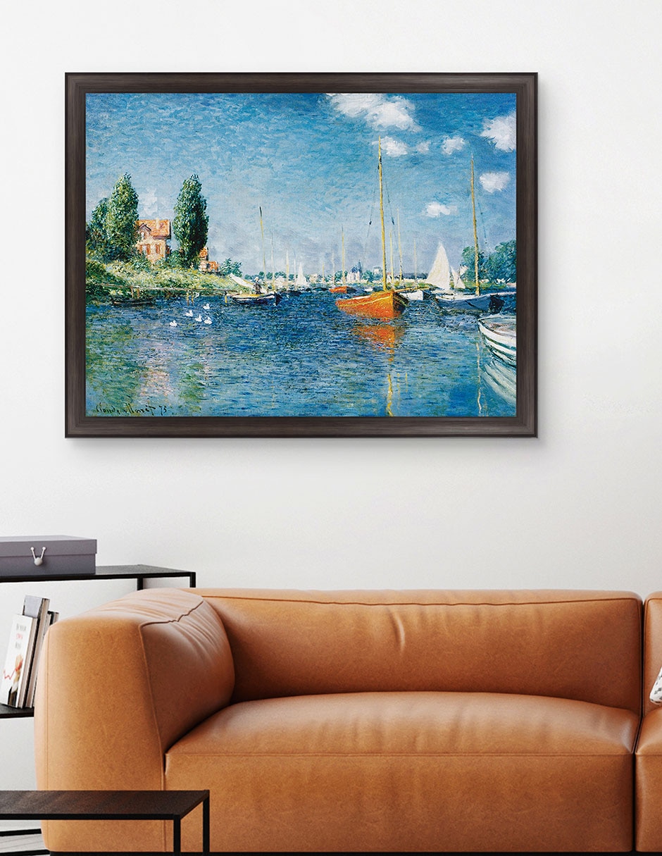 Cuadro decorativo Monet – Barcos rojos en Argenteuil de Portfolio Arts Group técnica mixta 5