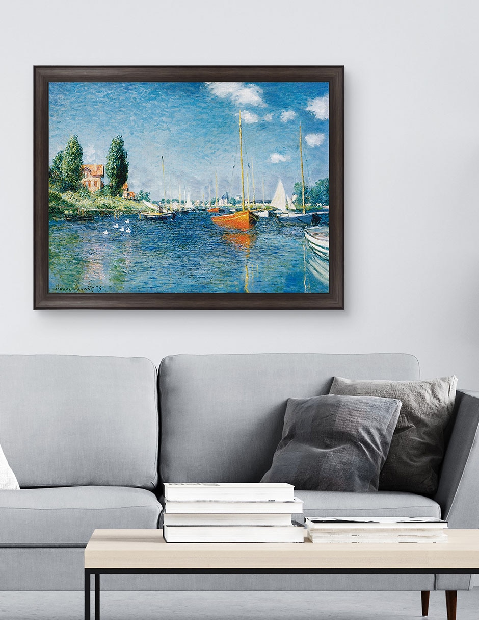 Cuadro decorativo Monet – Barcos rojos en Argenteuil de Portfolio Arts Group técnica mixta 2