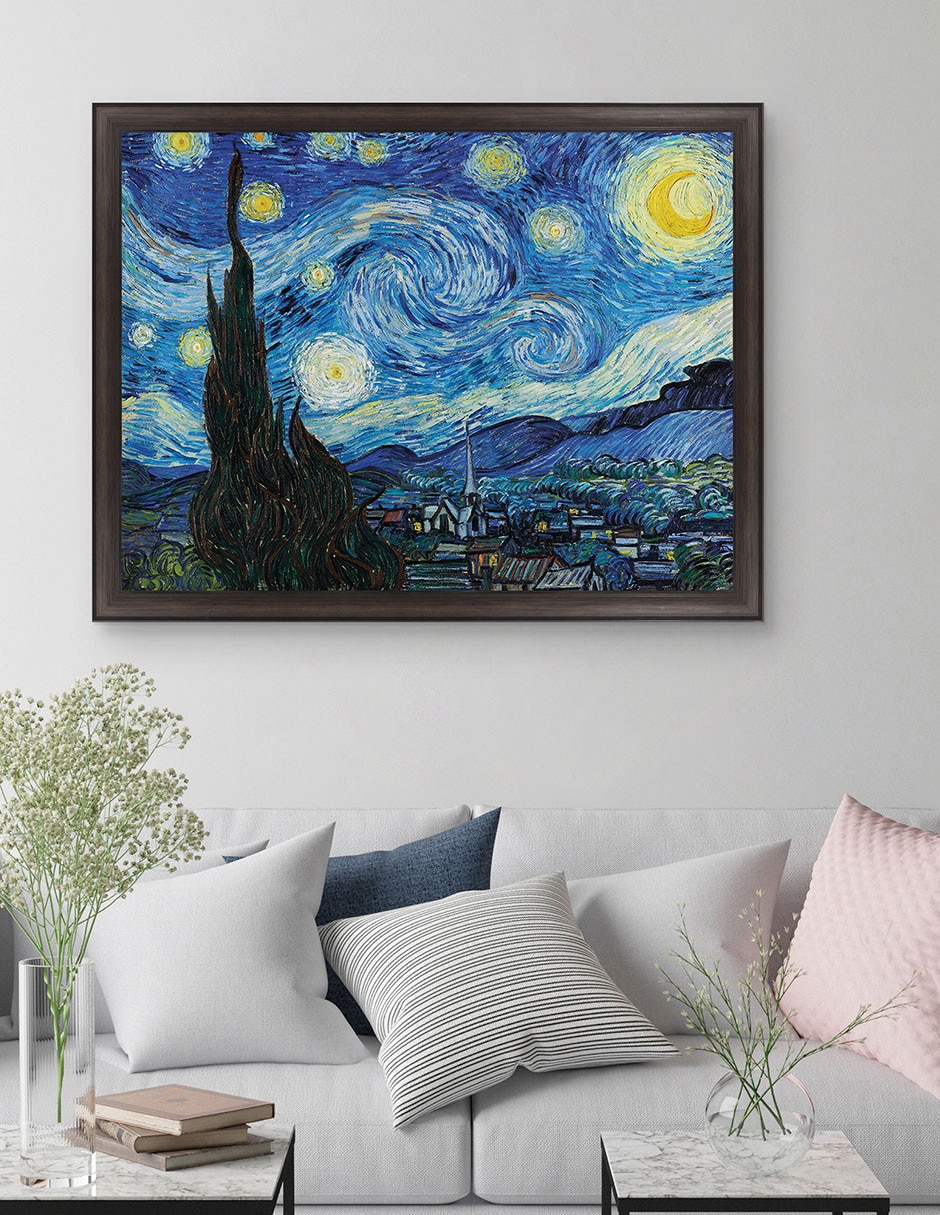 Cuadro decorativo La noche estrellada (1889 de Vincent Van Gogh técnica mixta 3