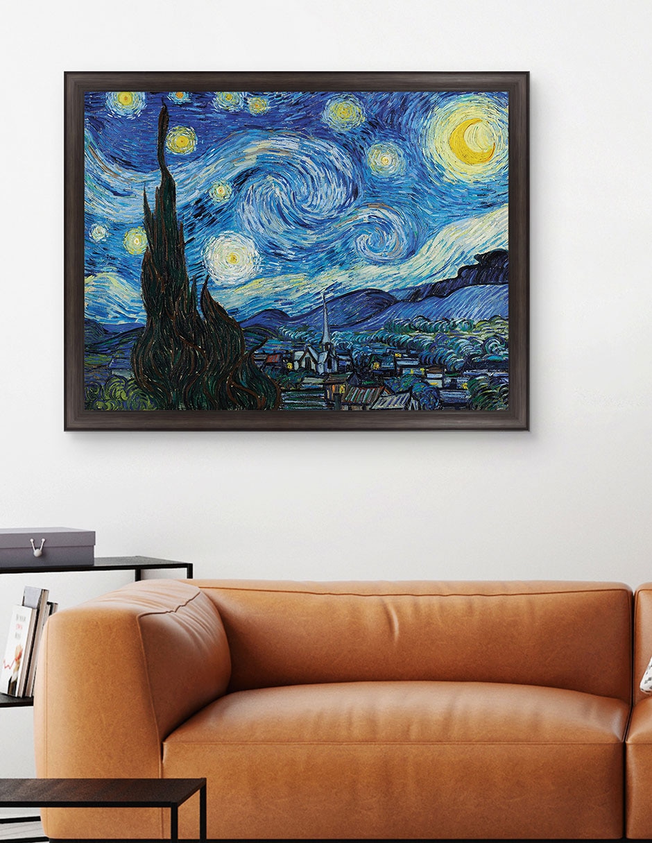 Cuadro decorativo La noche estrellada (1889 de Vincent Van Gogh técnica mixta 5