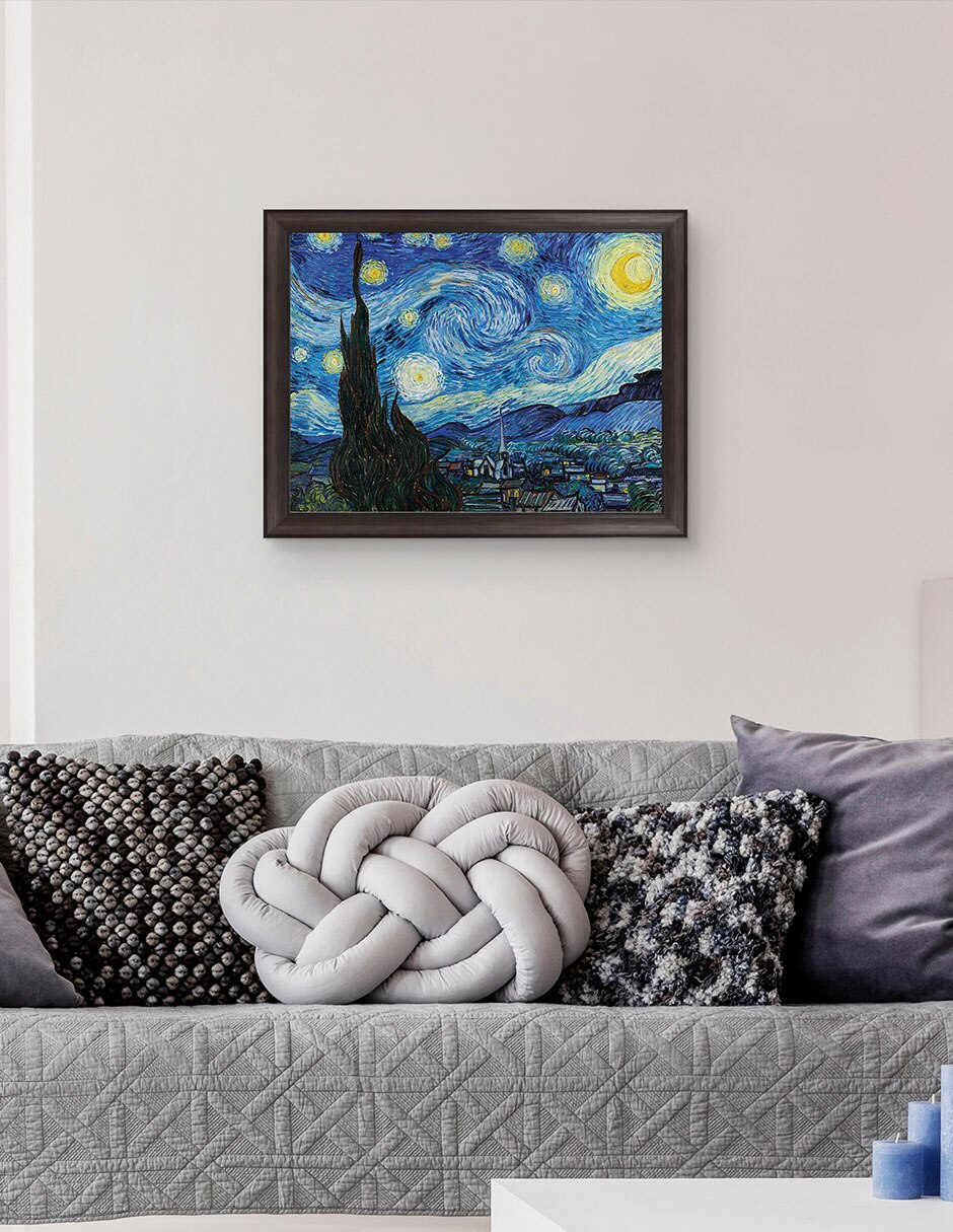 Cuadro decorativo La noche estrellada (1889 de Vincent Van Gogh técnica mixta 2