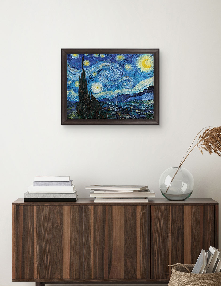 Cuadro decorativo La noche estrellada (1889 de Vincent Van Gogh técnica mixta 3