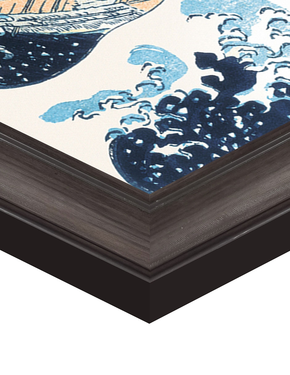 Cuadro decorativo Hokusai – La gran ola de Portfolio Arts Group técnica mixta 5
