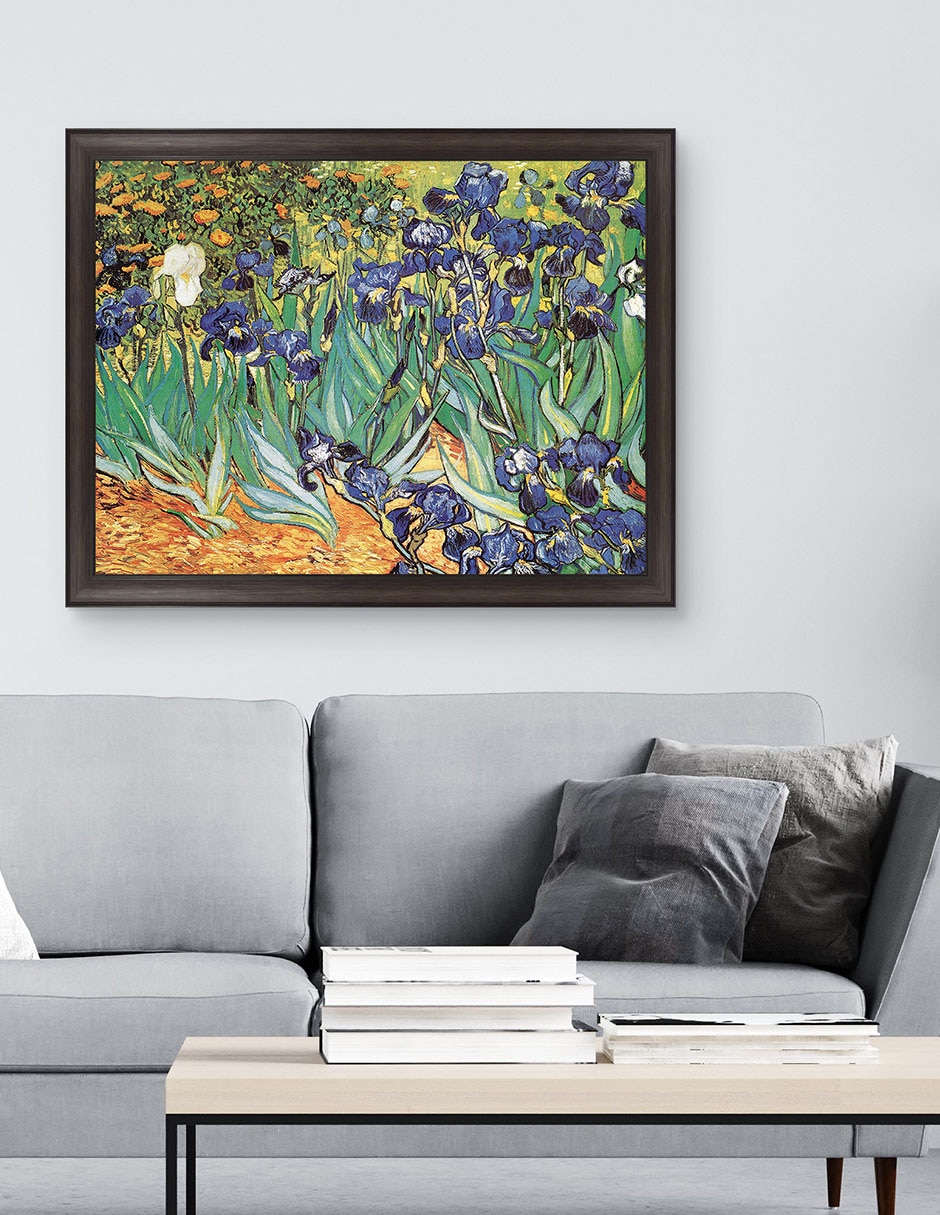 Cuadro decorativo Van Gogh – Jardín de iris de Portfolio Arts Group técnica mixta 2
